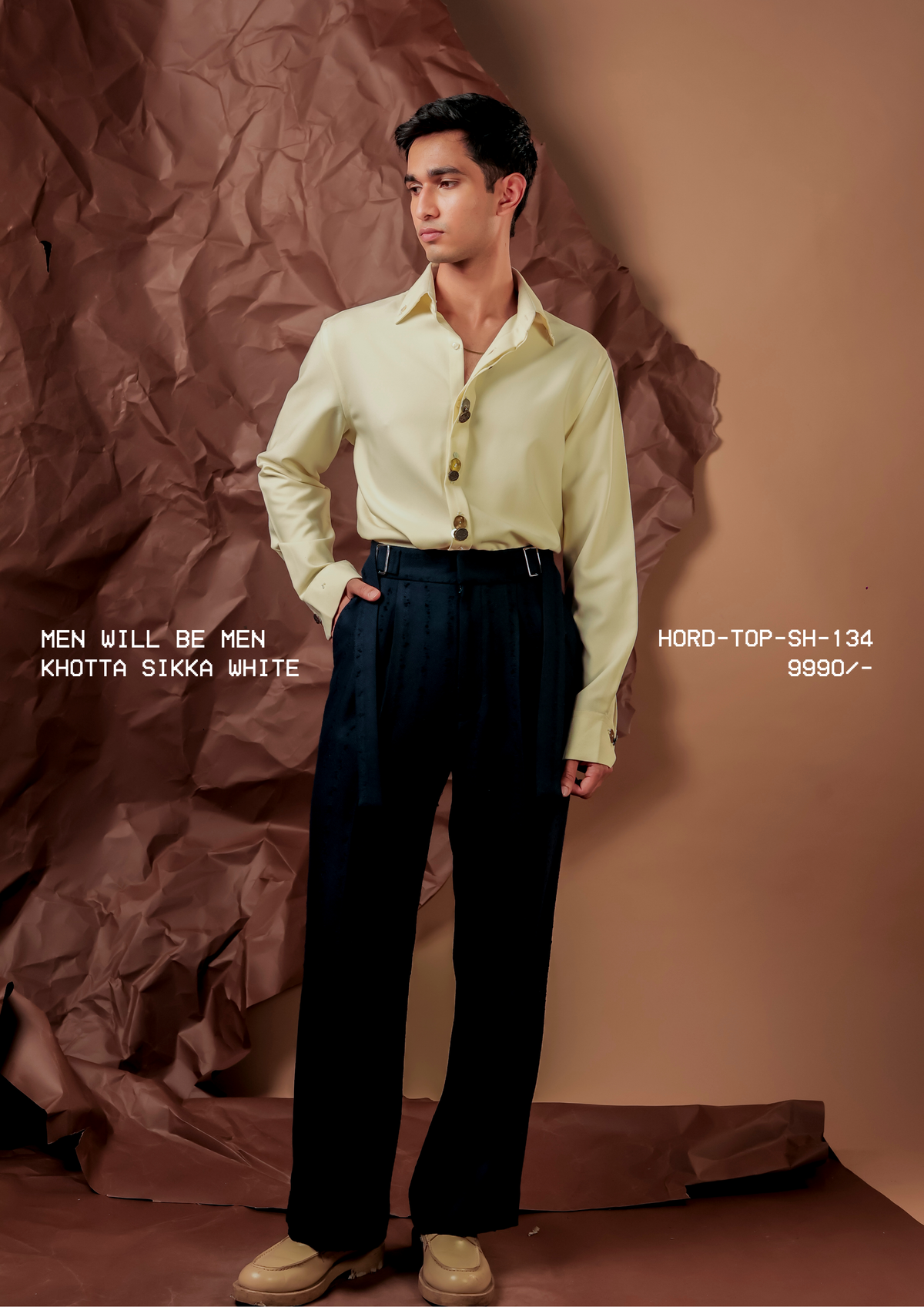 HORD Khotta Sikka White shirt, SKU HORD-TOP-SH-134, price 9,990 rupees