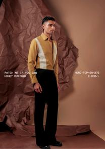 HORD Honey Mustard shirt, SKU HORD-TOP-SH-273, price 9,000 rupees
