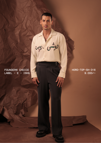 HORD Label E Ishq shirt, SKU HORD-TOP-SH-316, price 9,000 rupees