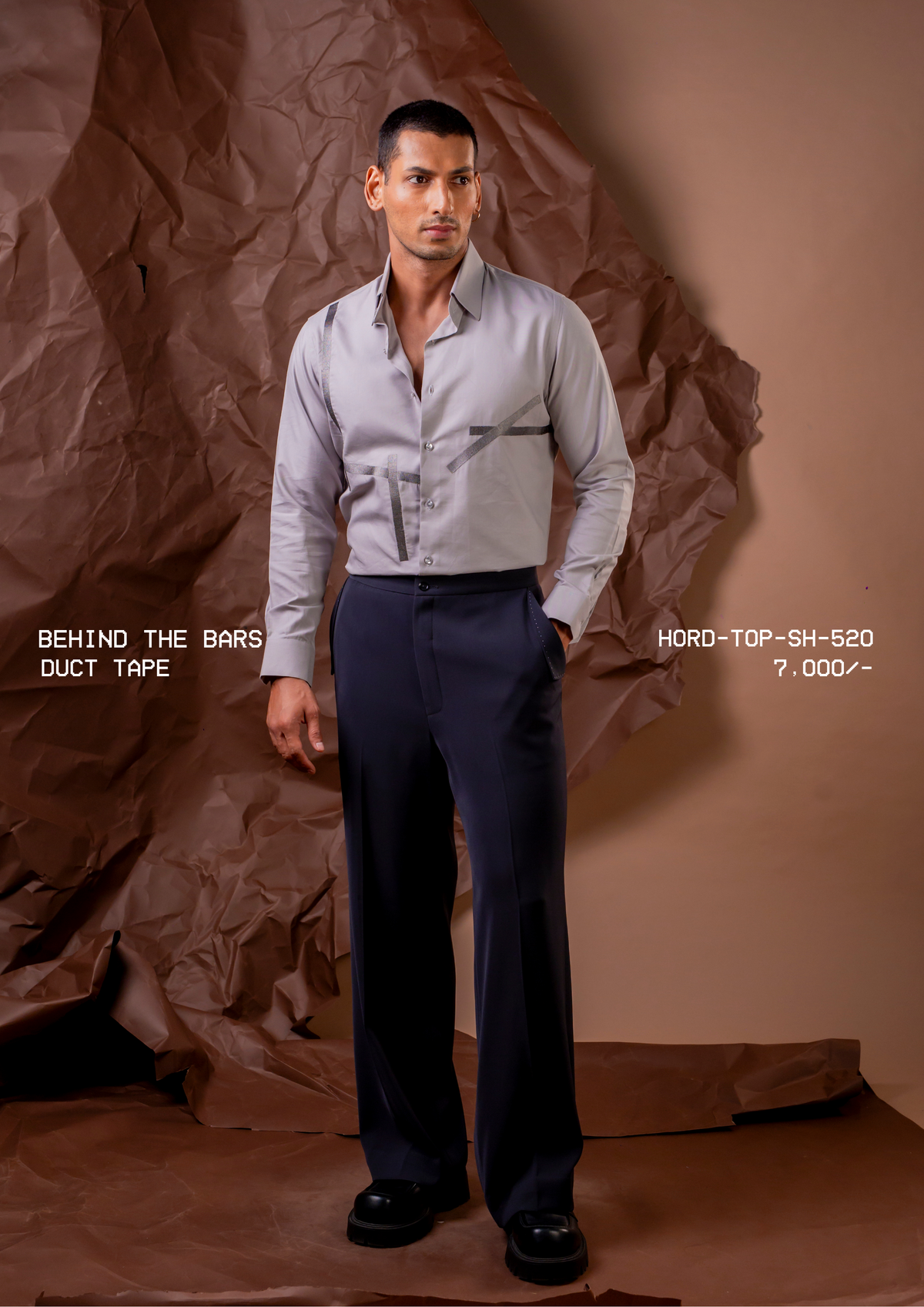 HORD Duct Tape shirt, SKU HORD-TOP-SH-520, price 7,000 rupees