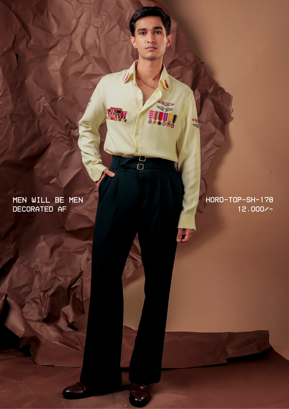 HORD Decorated AF shirt, SKU HORD-TOP-SH-178, price 12,000 rupees