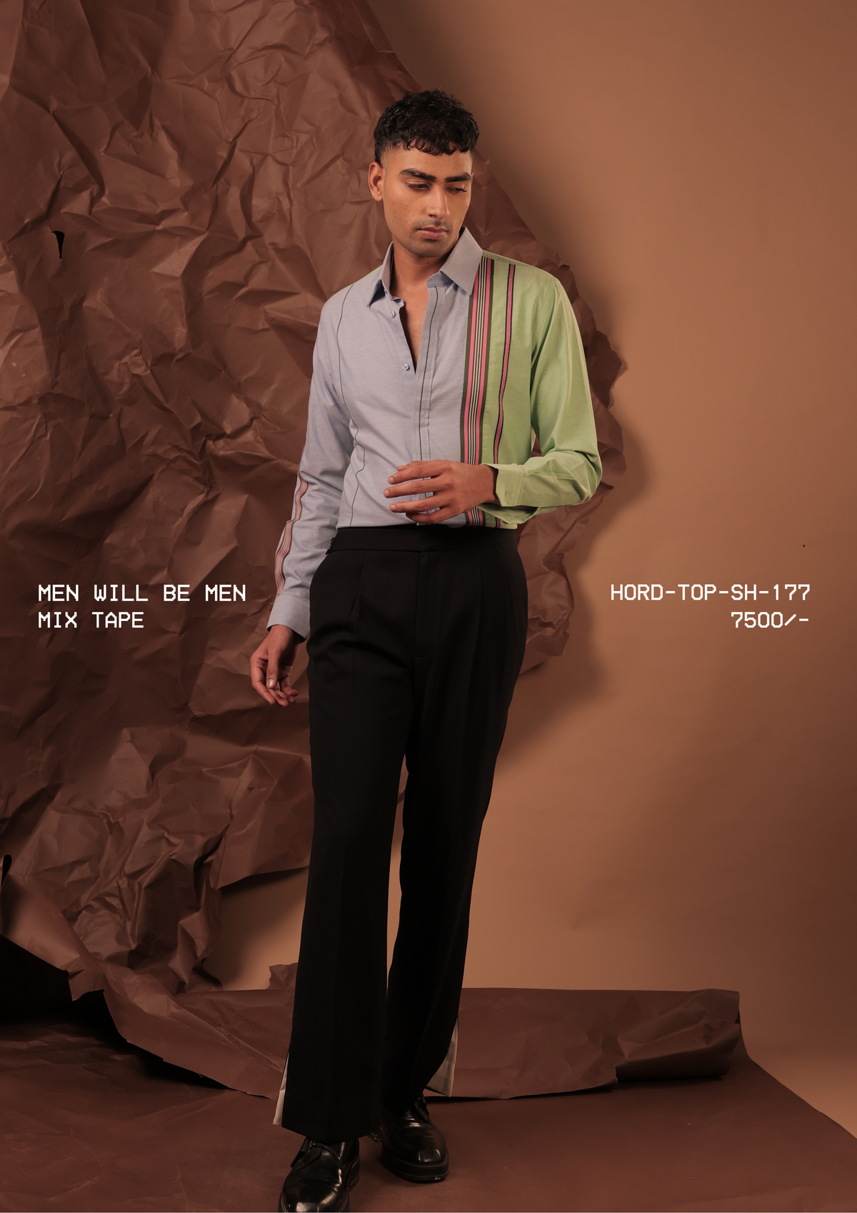 HORD Mix Tape shirt, SKU HORD-TOP-SH-177, price 7,500 rupees