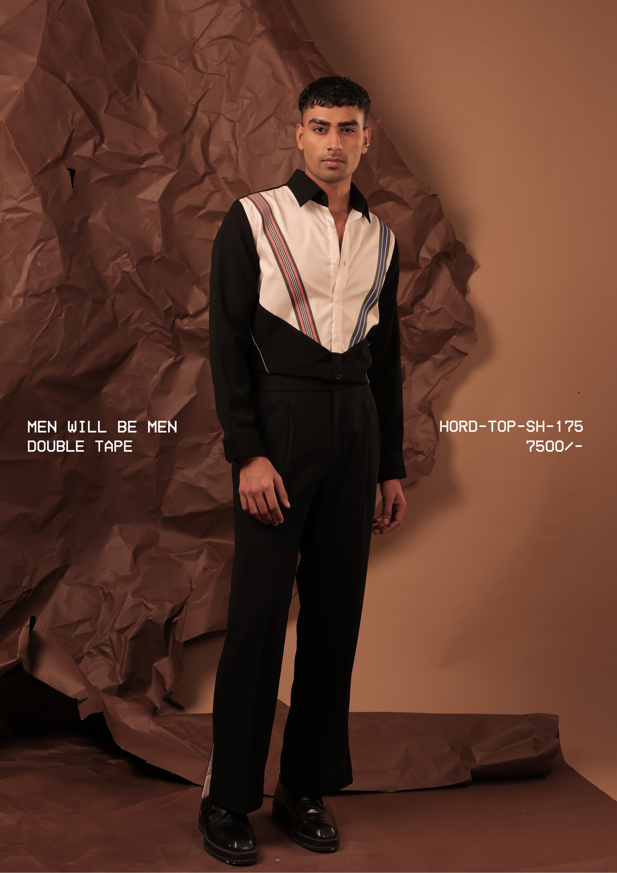 HORD Double Tape shirt, SKU HORD-TOP-SH-175, price 7,500 rupees