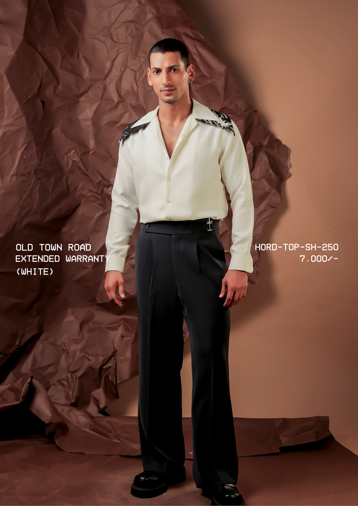 HORD Extended Warranty White shirt, SKU HORD-TOP-SH-250, price 7,000 rupees