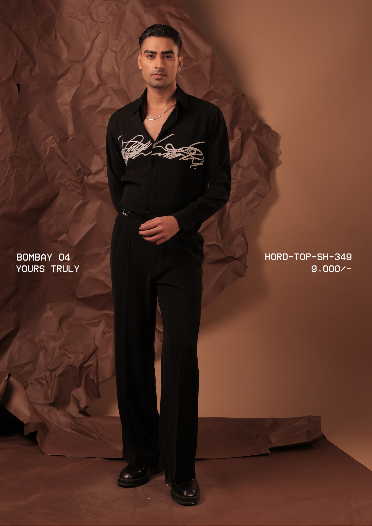 HORD Yours Truly shirt, SKU HORD-TOP-SH-349, price 9,000 rupees