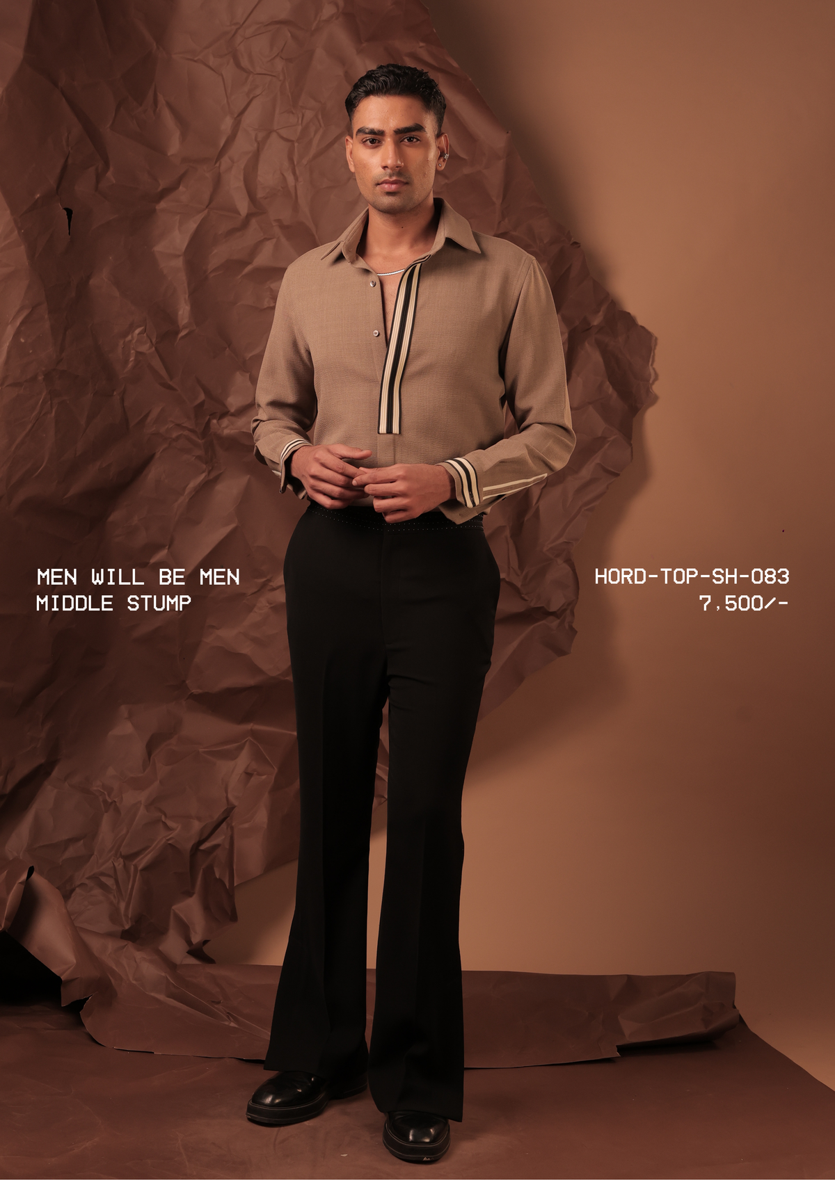 HORD Middle Stump shirt, SKU HORD-TOP-SH-083, price 7,500 rupees