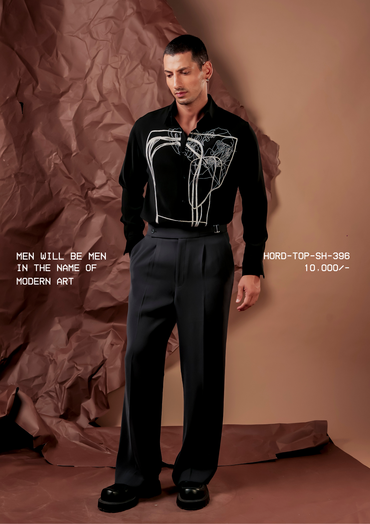 HORD In The Name Of Modern Art shirt, SKU HORD-TOP-SH-396, price 10,000 rupees