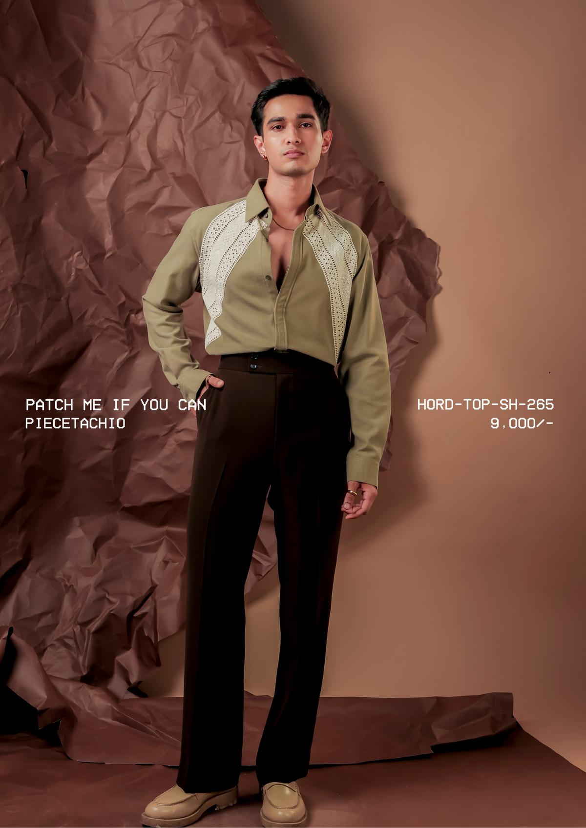 HORD Piecetachio shirt, SKU HORD-TOP-SH-265, price 9,000 rupees