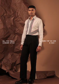 HORD Gingham Style shirt, SKU HORD-TOP-SH-438, price 8,500 rupees
