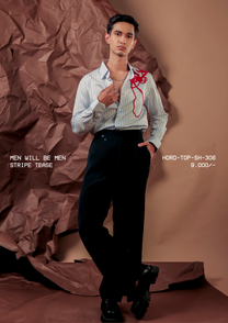 HORD Stripe Tease shirt, SKU HORD-TOP-SH-306, price 9,000 rupees