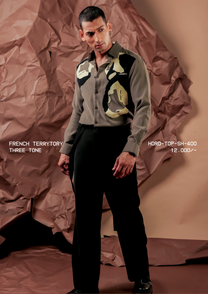 HORD Three Tone shirt, SKU HORD-TOP-SH-400, price 12,000 rupees