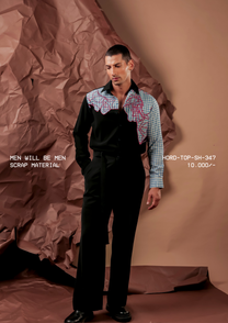 HORD Scrap Material shirt, SKU HORD-TOP-SH-347, price 10,000 rupees