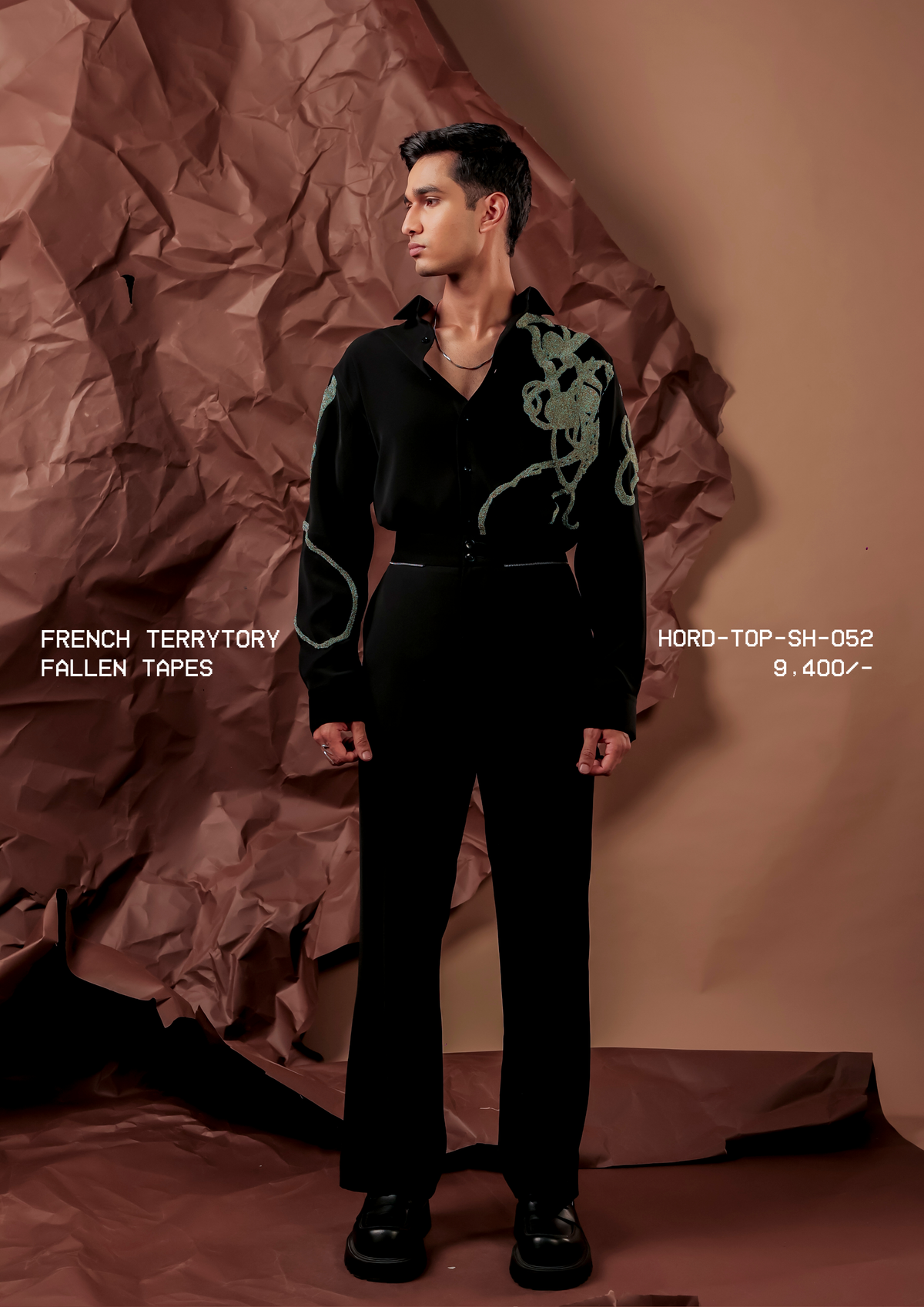 HORD Fallen Tapes shirt, SKU HORD-TOP-SH-052, price 9,400 rupees