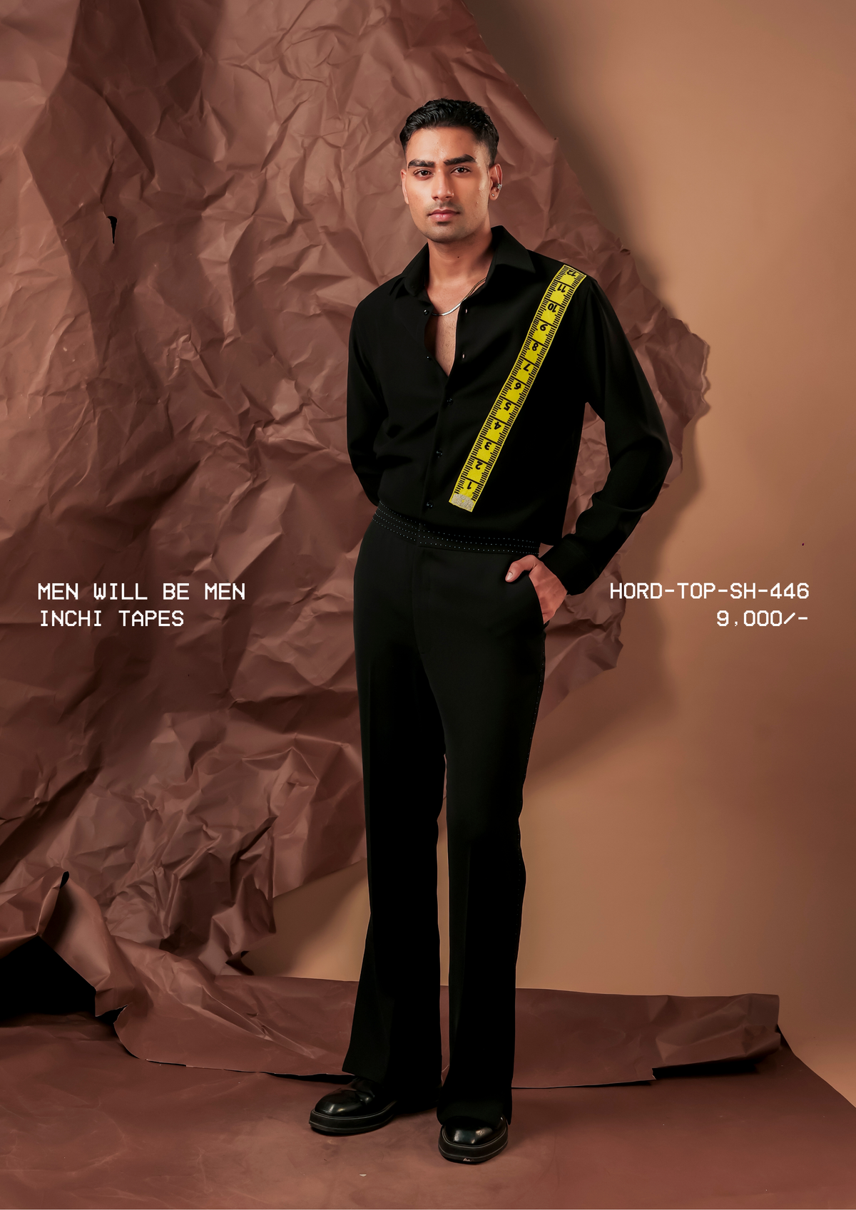 HORD Inchi Tapes shirt, SKU HORD-TOP-SH-446, price 9,000 rupees