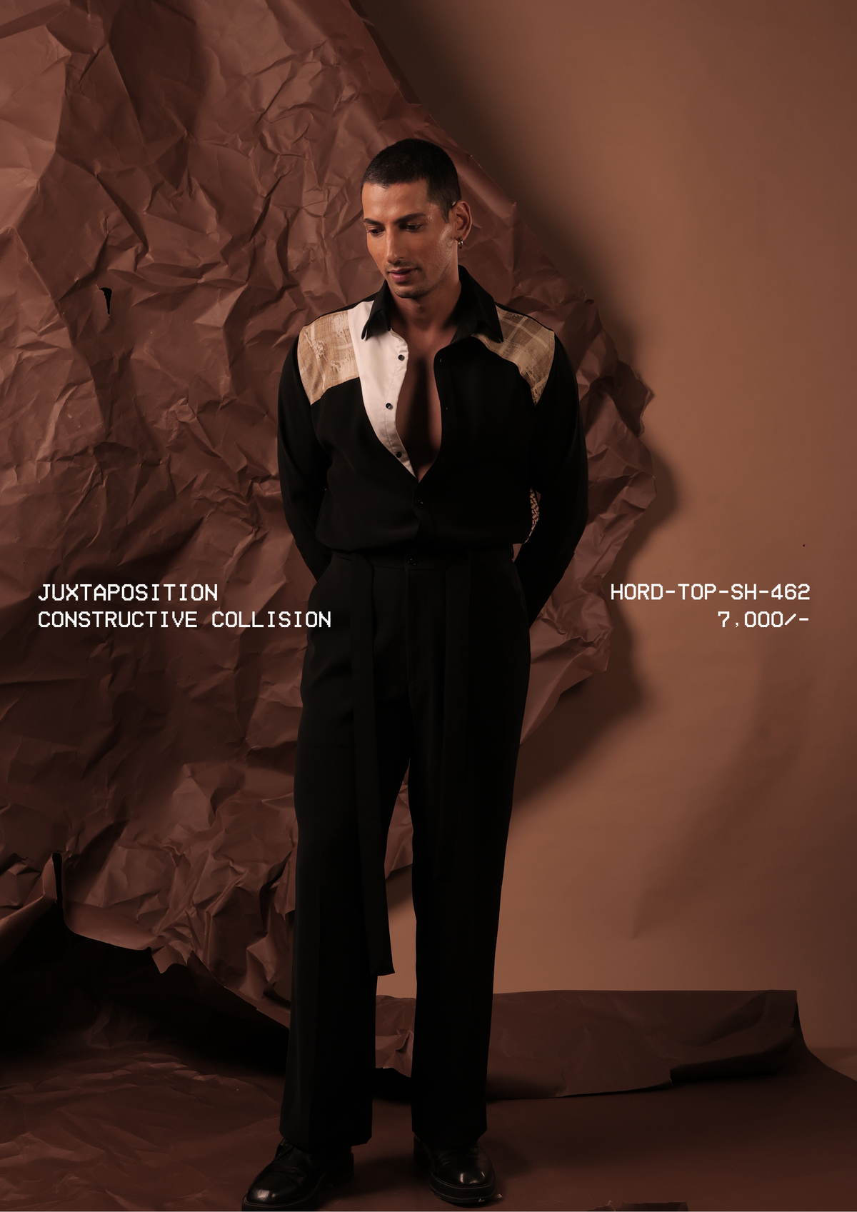 HORD Constructive Collision shirt, SKU HORD-TOP-SH-462, price 7,000 rupees