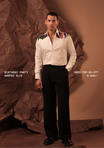 HORD Warped Slvs shirt, SKU HORD-TOP-SH-377, price 9,500 rupees