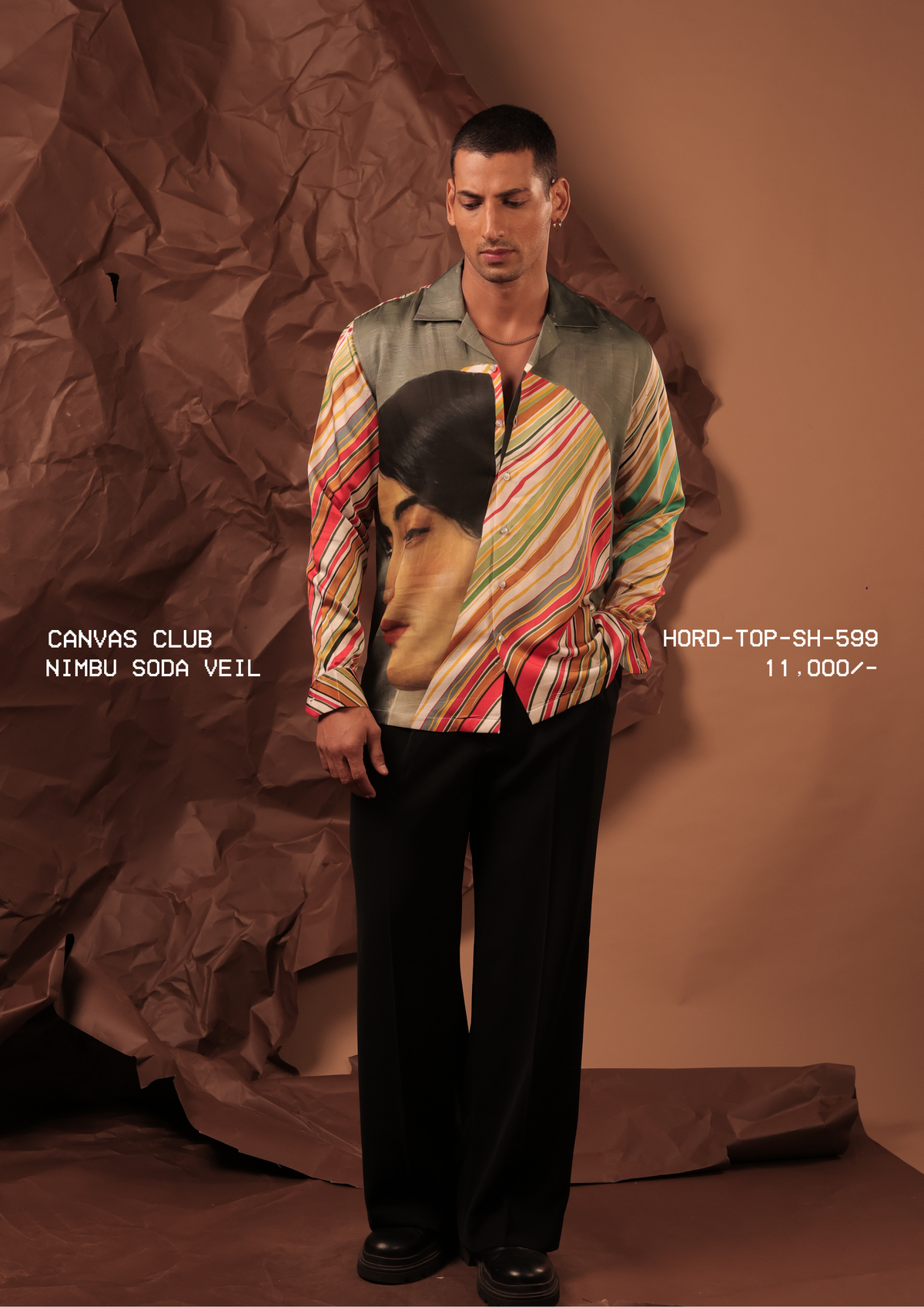 HORD Nimbu Soda Veil shirt, SKU HORD-TOP-SH-599, price 11,000 rupees