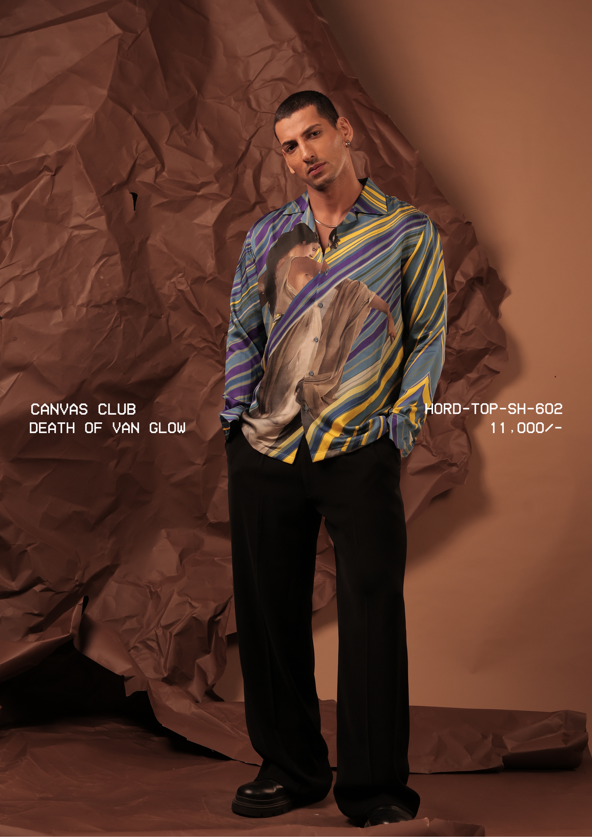 HORD Death Of Van Glow shirt, SKU HORD-TOP-SH-602, price 11,000 rupees