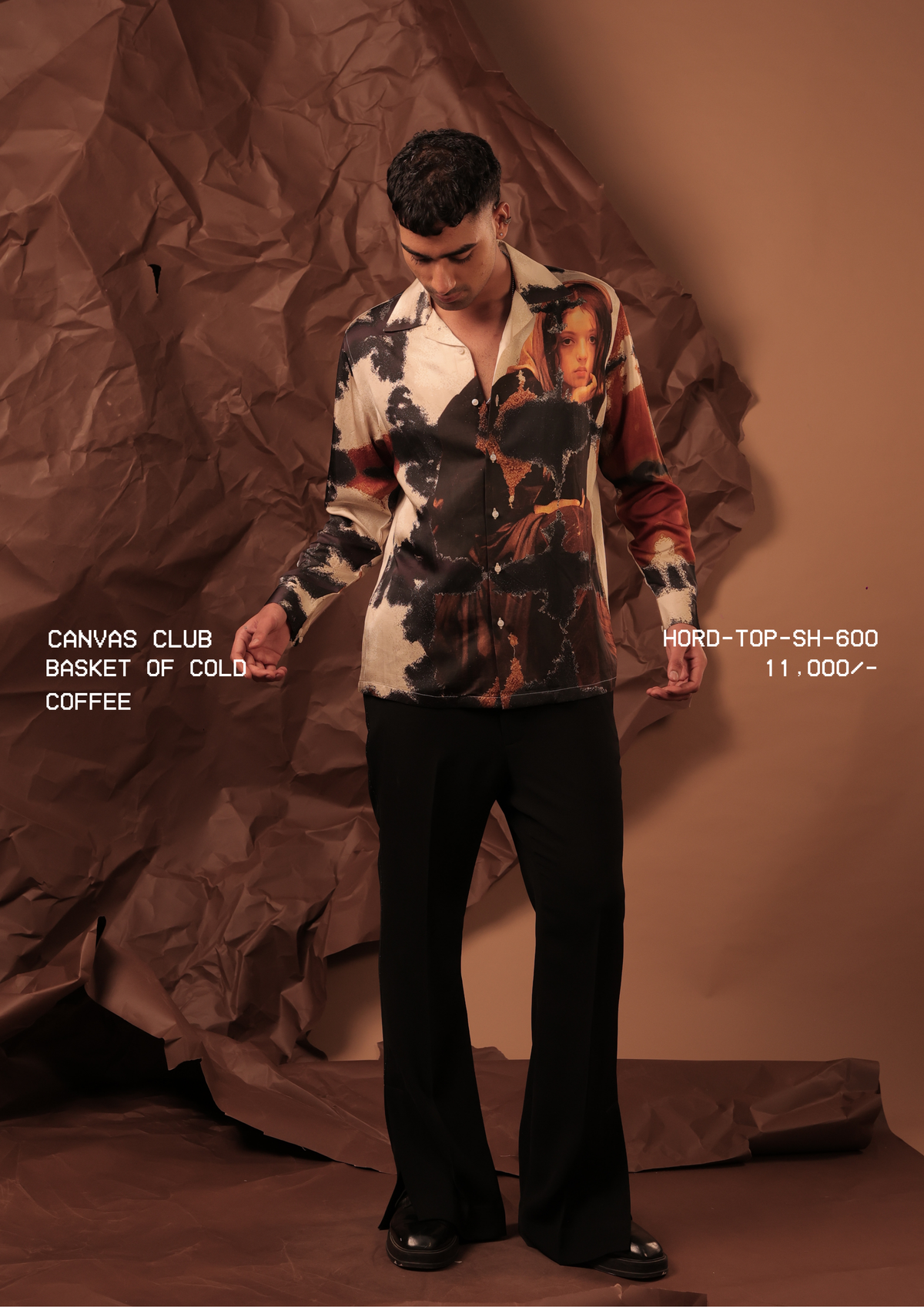 HORD Basket Of Cold Coffee shirt, SKU HORD-TOP-SH-600, price 11,000 rupees