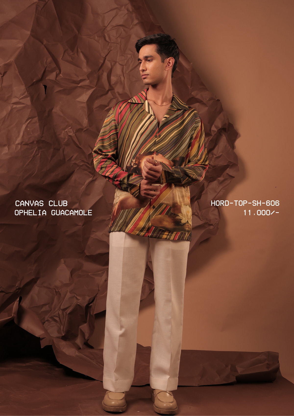 HORD Ophelia Guacamole shirt, SKU HORD-TOP-SH-606, price 11,000 rupees