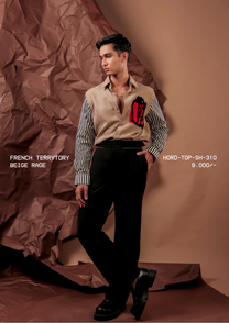 HORD Beige Rage shirt, SKU HORD-TOP-SH-310, price 9,000 rupees